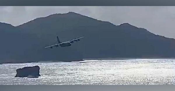 沖縄の離島に爆音「年の瀬に憤り」　米軍の大型機か　海面近くを超低空飛行