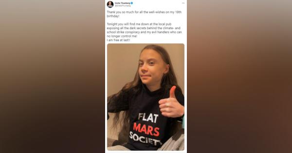 環境活動家のグレタさん18歳に、「ついに自由に」とツイート