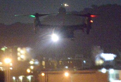 「一日中爆音だ」「眠れない」　夜間のオスプレイ飛行で101デシベルの騒音　宜野湾市
