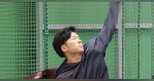 楽天1位、早川隆久投手が初投げ　キャッチボール相手「びっくり」