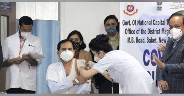 インド、国産ワクチン接種開始　格安、途上国に期待感