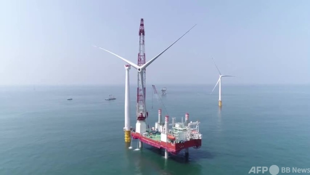 動画：「洋上風力発電＋海洋牧場」のモデル区を建設 広東省