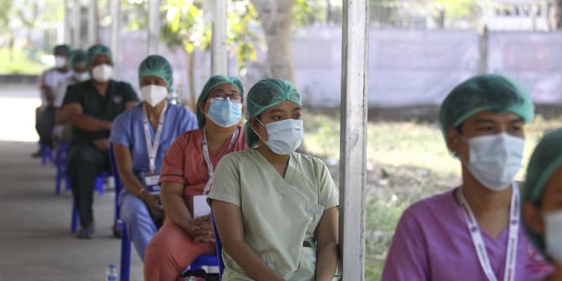 ミャンマーでワクチン接種開始　医療従事者を優先