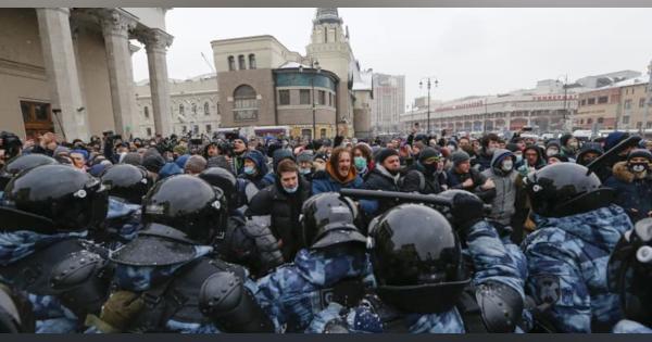 ロシア抗議デモ4000人超拘束　2週連続、首都は厳戒態勢