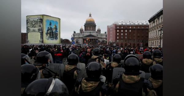 ロシア各地で再び抗議デモ、5000人超拘束　ナワリヌイ氏釈放要求