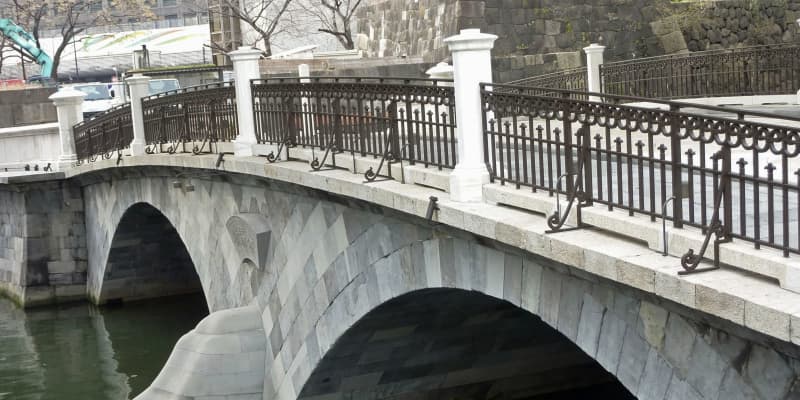 4月には通行可能に　震災後復元の常磐橋