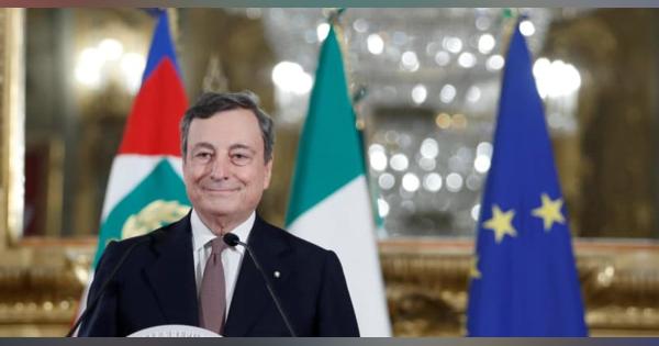 イタリア新首相にドラギ氏就任へ　欧州中銀前総裁、大連立