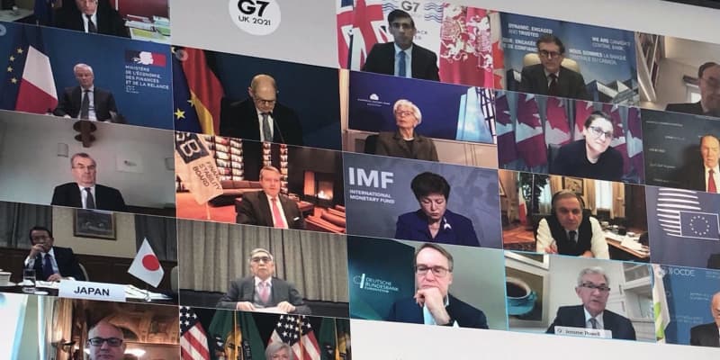 G7財務相、難題解決へ結束確認　テレビ会議、米が姿勢転換を強調
