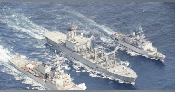 海自、九州西方で米仏海軍と訓練　中国の海洋進出けん制も
