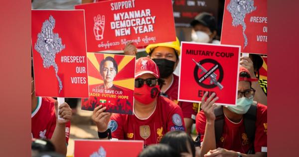ミャンマーでデモ参加者に発砲、2人死亡　欧米が一斉に非難