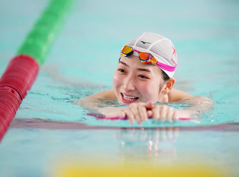 競泳・池江璃花子が練習公開　東京五輪代表選考会へ「楽しみたい」