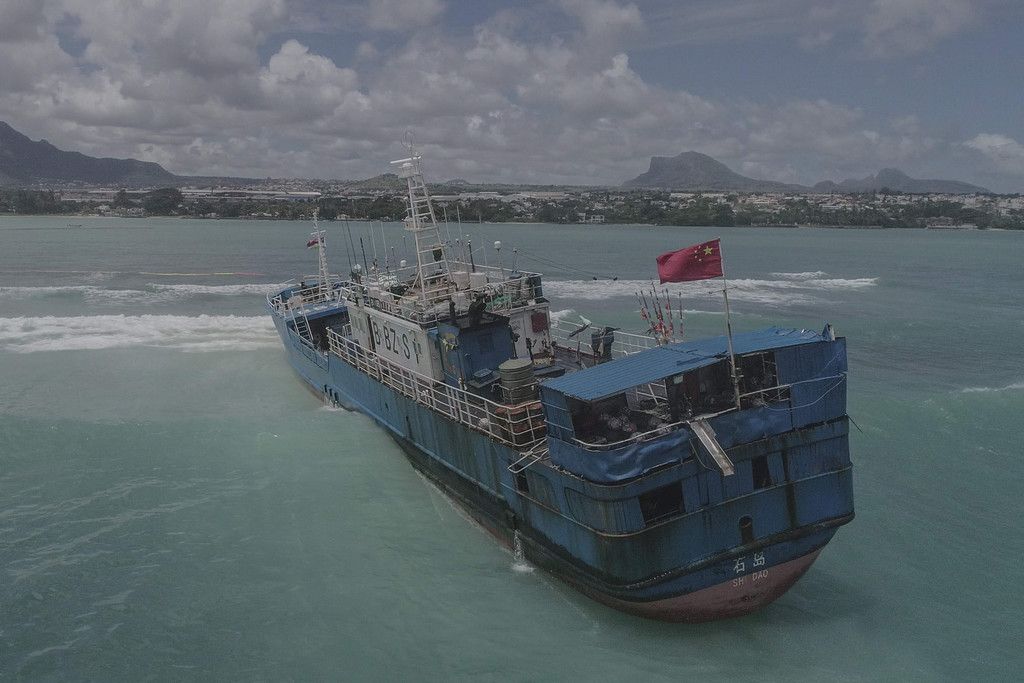 中国船が座礁　モーリシャス：時事ドットコム