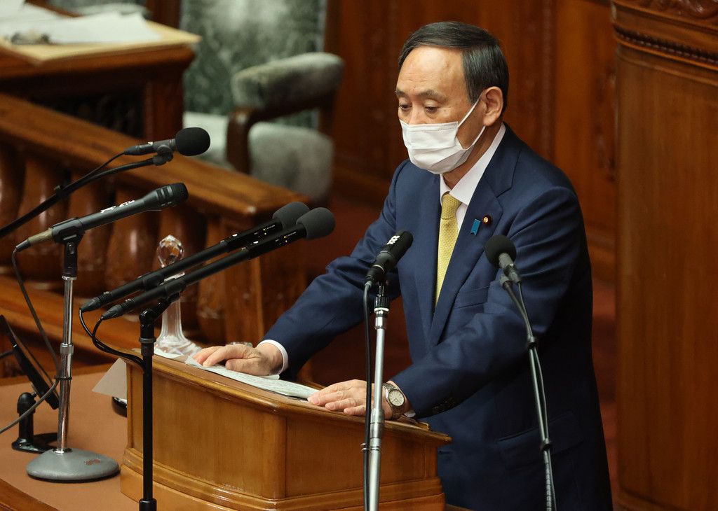 菅首相、衆院解散へ環境整備か　目玉法案４月成立目指す：時事ドットコム