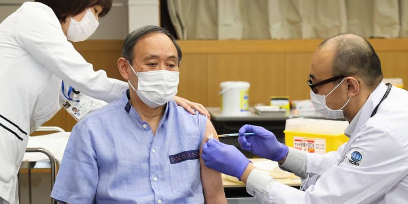 首相、ワクチン「痛くなかった」　4月訪米前に接種
