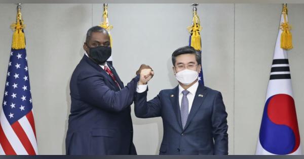 対中朝で日韓関係改善を要求　米国防長官、韓国国防相と会談