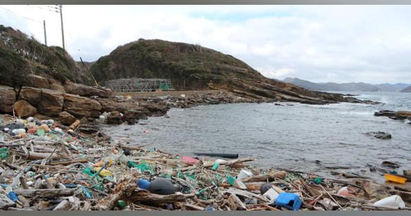 対馬の海岸に漂着　プラごみ回収　商品化へ　　洗剤容器やペン、買い物かごに