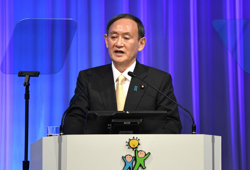 菅首相「ピンポイントのコロナ対策で効果」　２年ぶり自民党大会
