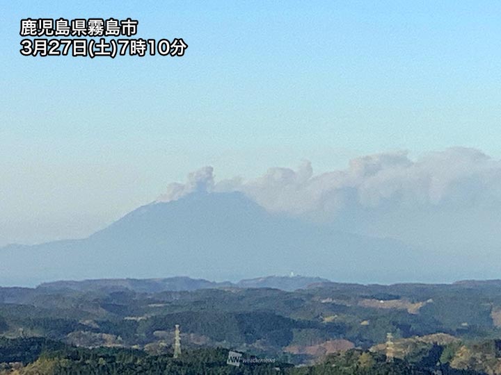 鹿児島・桜島で未明に噴火　噴煙は高度5000mに達する