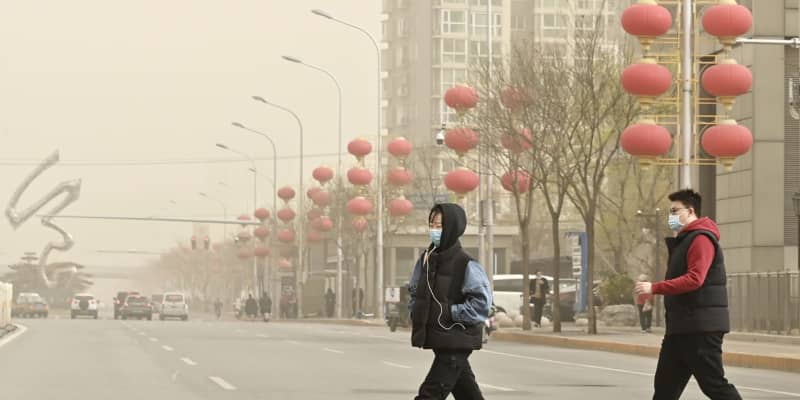 北京でまた激しい黄砂　大気汚染指数最悪