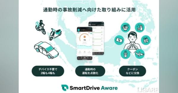 【安全運転でポイント付与】スマートドライブ、マレーシアでアプリ提供開始