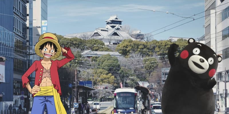 ルフィとくまモンがコラボ動画　宝探しの旅で熊本復興をPR