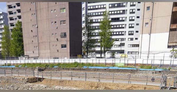 「高輪築堤」の信号機跡を公開　日本初の鉄道、JR東日本