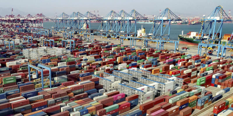 中国の1～3月輸出額、38％増　世界的な需要回復を反映