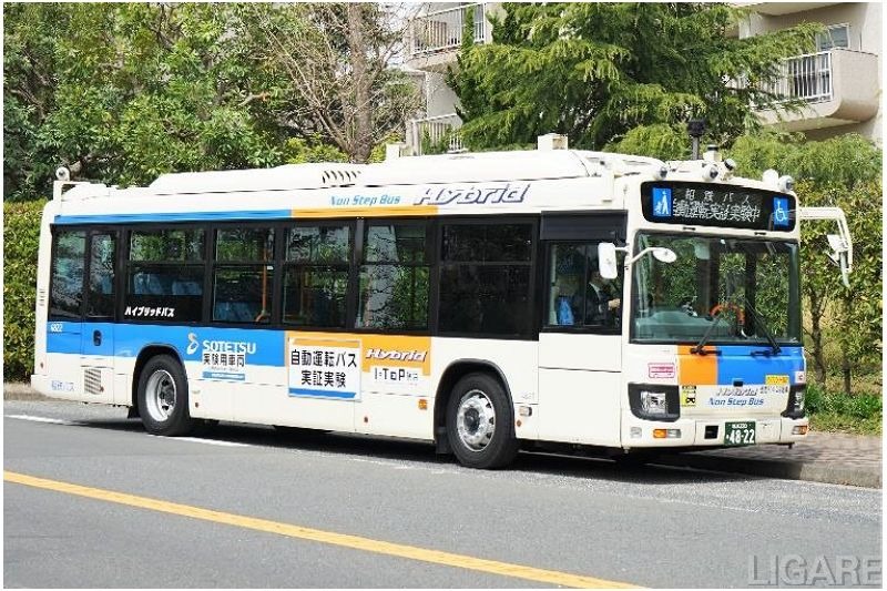 相鉄バスら、横浜市公道で自動運転バス試験走行　2021年夏実証実験予定