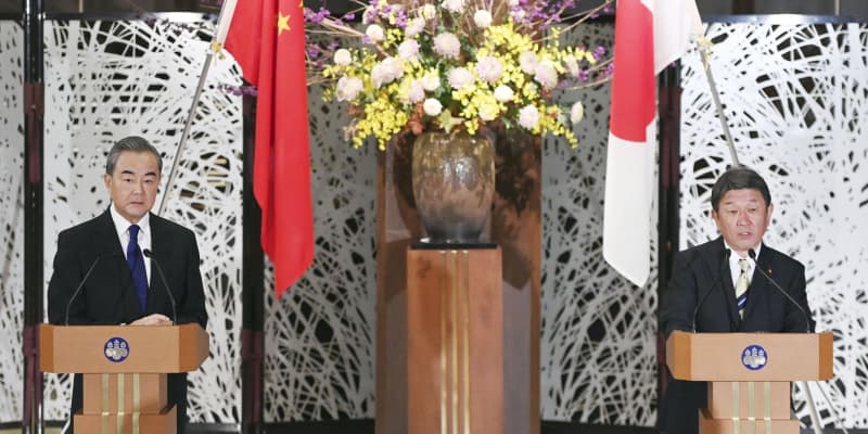 北京五輪「成功に協力」表明せず　日本、中国との外相会談