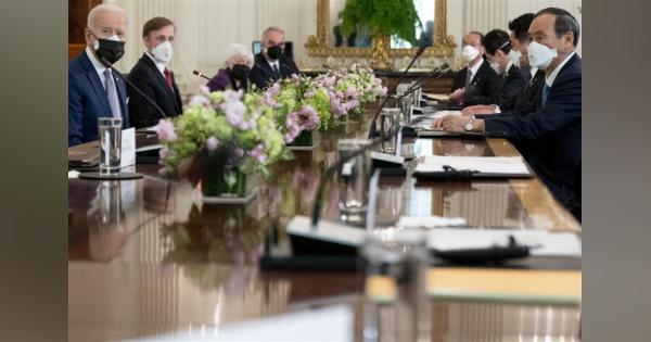 日米会談　首相「コロナや気候変動議論」　銃撃事件に弔意
