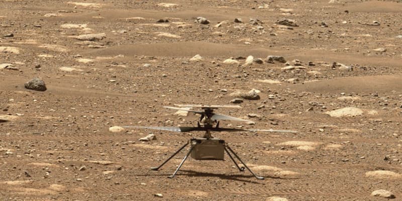 火星で小型ヘリ飛行に成功　NASA「地球外で初」