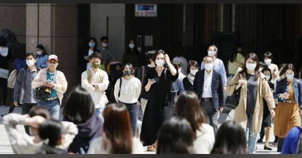 東京で新たに876人感染　新型コロナ、前週比は125％