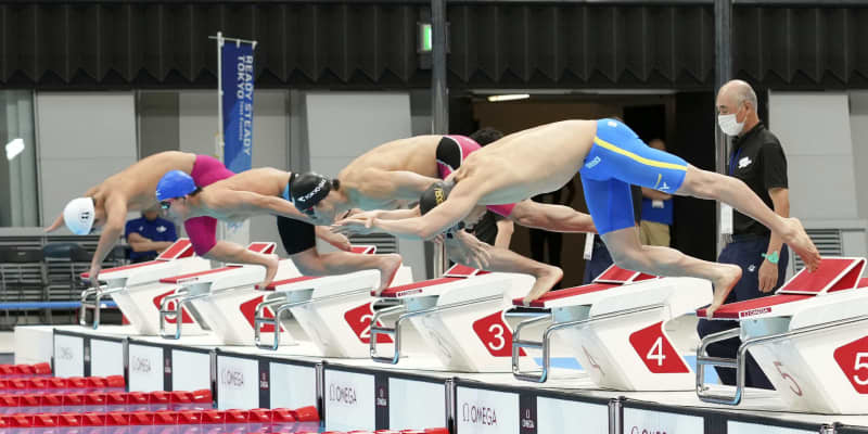 パラ競泳、本番会場でテスト大会　選手50人参加、木村ら初泳ぎ