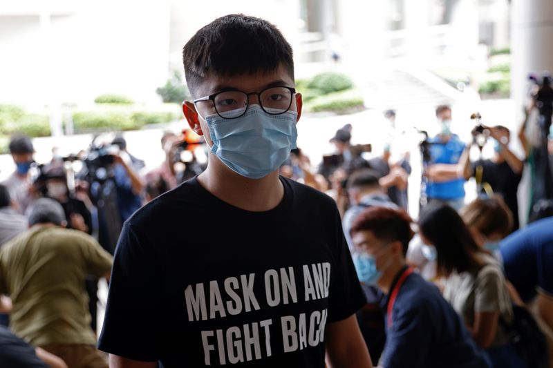香港民主活動家の黄之鋒氏、天安門事件の追悼集会巡り罪認める