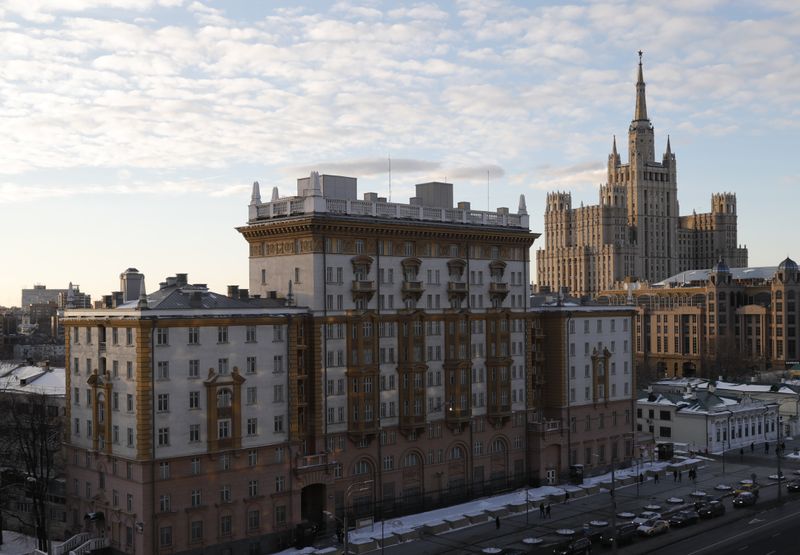 在モスクワの米大使館、領事業務縮小へ　ロシアが職員数を制限