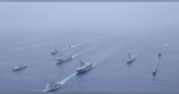 日米仏豪の艦艇、東シナ海航行　画像公開で結束アピール