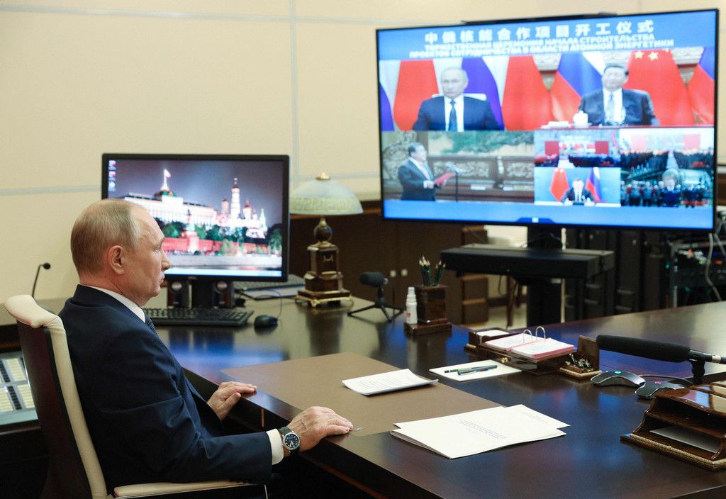 ロシアの技術に期待　中国主席、プーチン氏と対米共闘：時事ドットコム