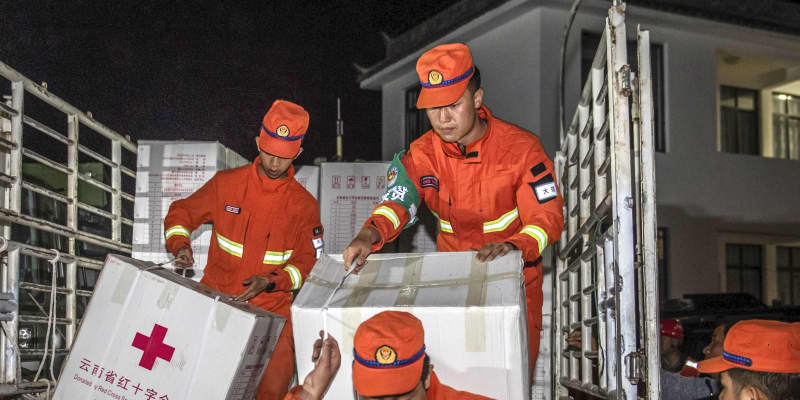 中国雲南省で地震、3人死亡　青海省ではM7.4