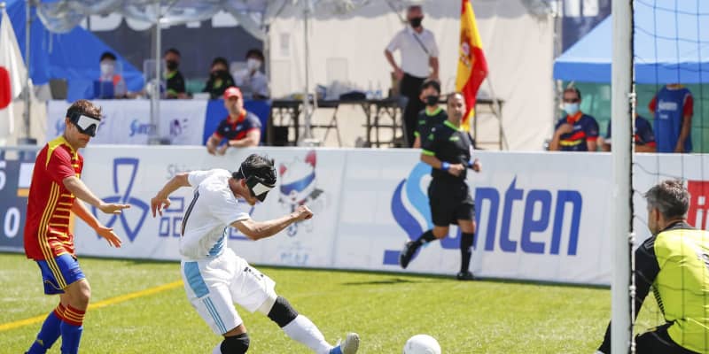 日本、スペインと引き分け　視覚障害5人制サッカー国際大会