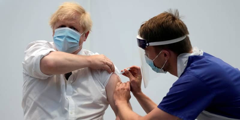ジョンソン英首相、2回目接種　アストラ製ワクチン