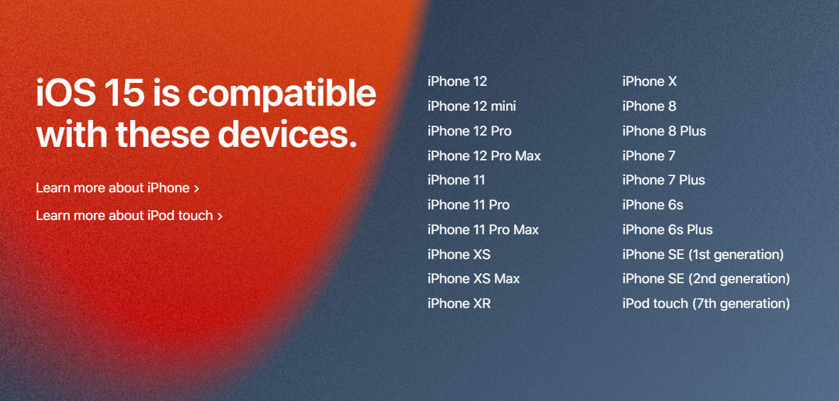 iOS 15は「iPhone 6s」と「初代iPhone SE」も対象、最多6回のバージョンアップ