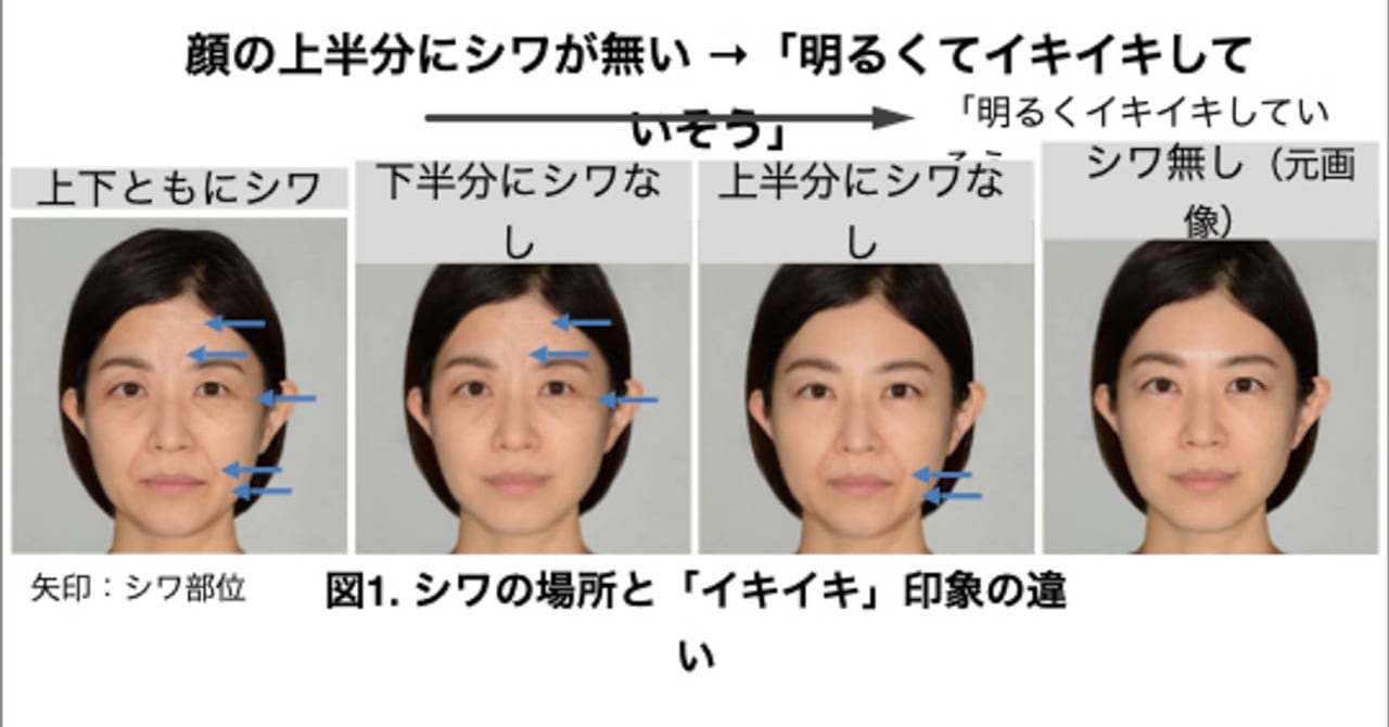 ポーラが顔のシワの分布と与える印象を解明 同一人物でも印象に変化