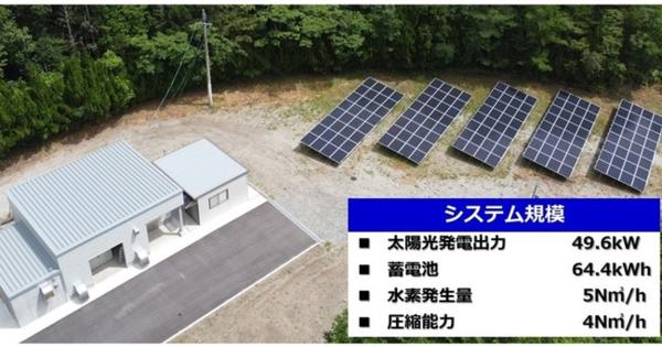 長崎県長崎市において「再エネ水素実証プラント」の運転を開始：時事ドットコム