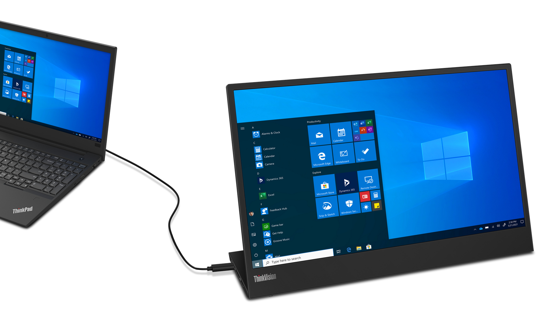 lenovo 15.6インチ モバイルディスプレイ-