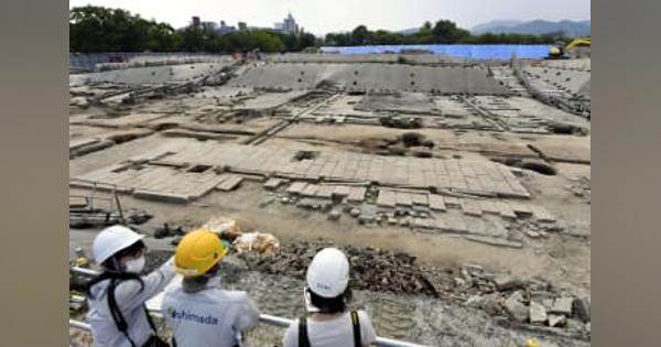 広島、旧陸軍施設の被爆遺構公開　市内最大規模、建物基礎や石畳