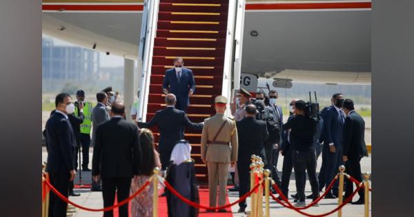 エジプト大統領がイラク訪問、ヨルダン含め3者協議