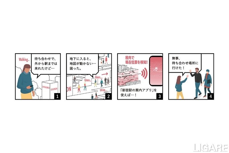 ジョルダン、新宿駅の案内アプリ実証結果発表　73%が利用したいと回答