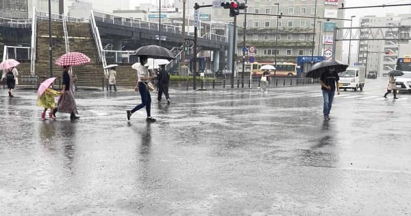 箱根400ミリ超、神奈川24市町に大雨警報　4日にかけ前線停滞、土砂災害警戒