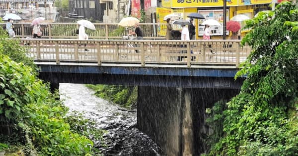 神奈川で記録的豪雨　21市町に「土砂災害警戒情報」