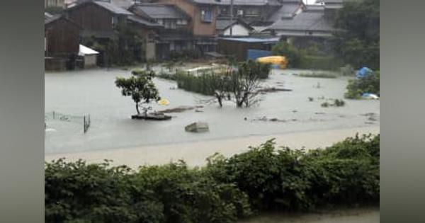 島根、鳥取で記録的大雨　48万人に避難指示